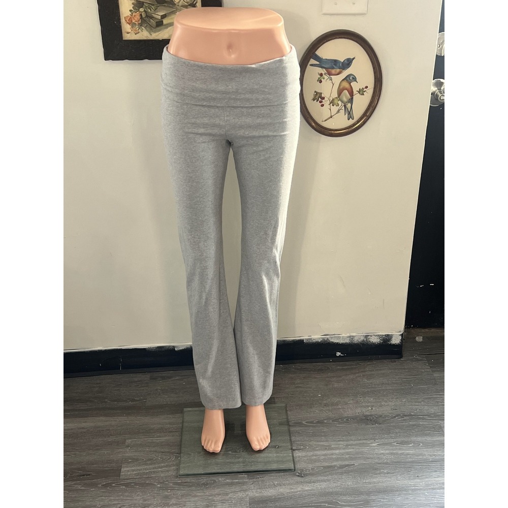 PINK Victoria's Secret Grey Foldover Waist Flare Lounge Yoga Pants Size M